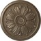 Ekena Millwork Kaya Ceiling Medallion (Fits Canopies up to 5 1/4"), Hand-Painted Warm Silver, 23 5/8"OD x 1 1/2"P CM23KAWSS - alternate 1